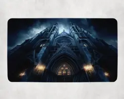MTG Playmat | Towering Cathedral Themed Playmat | Unofficial MTG Playmat - Image 1