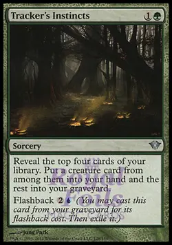 Tracker's Instincts 4x FOIL DKA MTG Dark Ascension Uncommon 3 MINT 1 NM green - Image 1