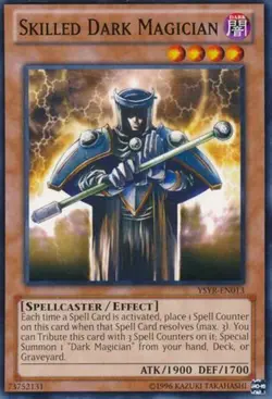 Skilled Dark Magician - YSYR-EN013 - Common - Unlimited Edition - Heavily Played - Image 1