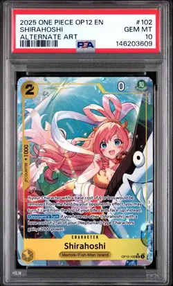 2025 One Piece OP12-102 Legacy Of The Master Shirahoshi Alt Art PSA 10 - Image 1
