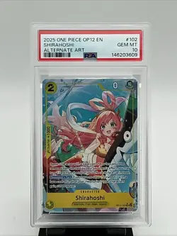 2025 One Piece OP12-102 Legacy Of The Master Shirahoshi Alt Art PSA 10 - Image 3