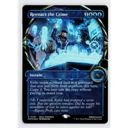 Reenact the Crime 0297 Non Foil Showcase Rare Karlov Manor MTG Near Mint - Image 1