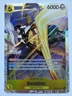 One Piece TCG Borsalino Egghead/Navy OP15 EB04-058 SR English - Image 1