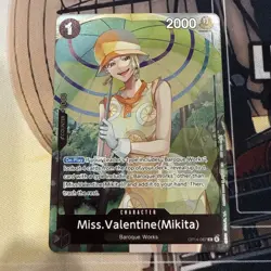 Miss.Valentine Mikita Dash Pack Promo OP14-087 One Piece TCG English NM Foil - Image 1