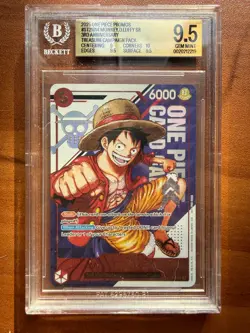 One Piece Monkey.D.Luffy - ST21-014 Treasure Pack 3rd Anniversary BGS 9.5 - Image 1