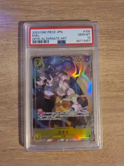 Enel OP05-100 PSA GEM MINT 10 Alt Art Awakening the New Era One Piece Slab - JP - Image 1