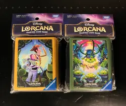 Disney Lorcana Official Card Sleeves Set Toy Story Woody Buzz & Aliens Japan - Image 1