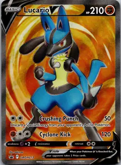 Lucario V Promo SWSD SWSH: Sword & Shield Promo Cards SWSH213 LP takuyoa - Image 1