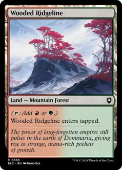 Wooded Ridgeline - Near Mint MTG Commander: Bloomburrow - Image 1