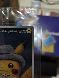 Pikachu With Grey Felt Hat Promo 085 Card Pokemon X Van Gogh Museum Sealed - Image 4