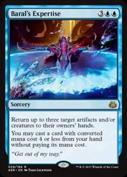 Baral's Expertise -Foil Light Play MTG Aether Revolt - Image 1