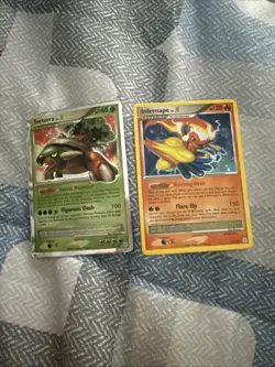 Infernape and Torterra LV. X Pokemon Trading Cards - Image 1