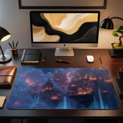 MTG Playmat | Futuristic City Themed Playmat | Unofficial MTG Playmat - Image 2