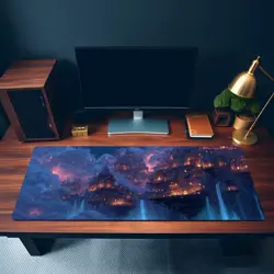 MTG Playmat | Futuristic City Themed Playmat | Unofficial MTG Playmat - Image 3