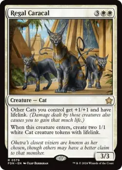 Regal Caracal - Near Mint MTG Foundations - Image 1