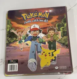Pokemon Ash Ketchum Vintage Card 3 Ring Binder - Empty, Used 1999 Pikachu Misty - Image 2