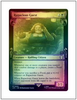 1x Rapacious Guest, Showcase Scroll Foil, LOTR, Magic MTG NM - Image 1