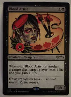 x1 Blood Artist MTG 2X2 NM Aristocrats Drain Black Staple Borderless Extended - Image 3