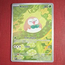 Pokemon TCG Rowlet illustration rare 090/088 POR - Image 1