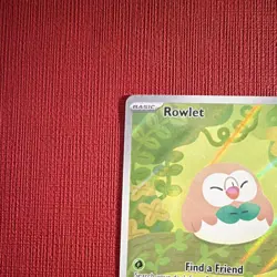 Pokemon TCG Rowlet illustration rare 090/088 POR - Image 3