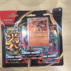 Pokemon Chaos Rising - 3 Booster Packs, Charmeleon Promo, English Sealed - Image 1