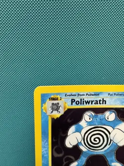 Poliwrath 13/102 Holo Base Set Unlimited MP Pokemon - Image 2
