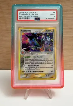Pokemon EX Holon Phantoms Gyarados Delta Species 8/110 Holo Rare PSA 9 2006 - Image 1