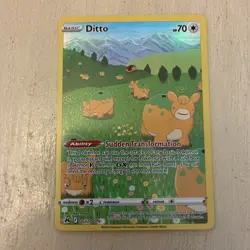 Pokemon TCG Ditto Holo Ultra Rare SWSH: Crown Zenith: Galarian Gallery GG22/GG70 - Image 1