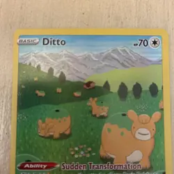 Pokemon TCG Ditto Holo Ultra Rare SWSH: Crown Zenith: Galarian Gallery GG22/GG70 - Image 2