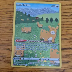 Pokemon TCG Ditto GG22/GG70 Crown Zenith Galarian Gallery Full Art UR Holo EN - Image 1