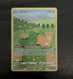 LP Pokemon Ditto GG22/GG70 Crown Zenith Galarian Gallery Full Art Holo - Image 1