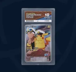 Pokemon Gem Vol 1 | Captain Pikachu 07 09/09 GEM MINT 10 Perfect Subgrades - Image 1