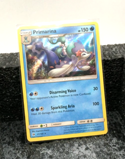 POKEMON Stage 2 Primarina Water Web Holo Rare 41/149 HP 150-NM - Image 1