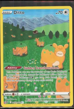 Ditto Ultra Rare Crown Zenith: Galarian Gallery #GG22/GG70 [Near Mint] Pokemon T - Image 1