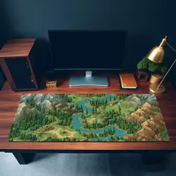 MTG Playmat | Retro Pixel Forest Themed Playmat | Unofficial MTG Playmat - Image 3