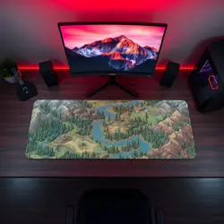 MTG Playmat | Retro Pixel Forest Themed Playmat | Unofficial MTG Playmat - Image 5