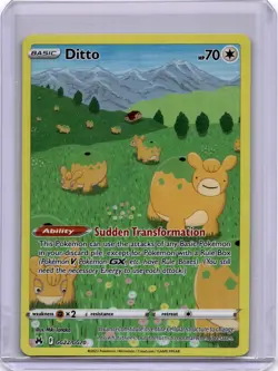 Pokemon Ditto Ultra Rare SWSH: Crown Zenith: Galarian Gallery GG22/GG70 NM - Image 1