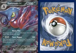 TOXICROAK EX 131/198 SCARLET AND VIOLET POKEMON DOUBLE RARE - Image 1