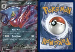 TOXICROAK EX 131/198 SCARLET AND VIOLET POKEMON DOUBLE RARE - Image 2