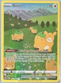 The Pokemon Company Ditto GG22/GG70 Crown Zenith Galarian Gallery UR Holo EN - Image 1