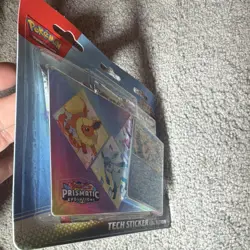 Pokemon TCG Scarlet & Violet Prismatic Evolutions Tech Sticker 3 Packs Promo - Image 3