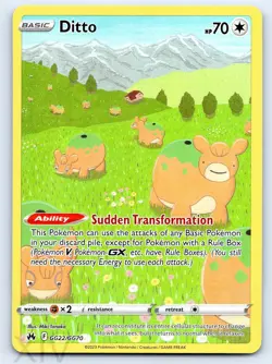 Ditto GG22/GG70 Pokemon Crown Zenith Galarian Gallery - Image 1
