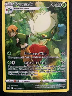 Roserade Full Art TG02/TG30 Ultra Rare Lost Origin Pokemon TCG Near Mint - Image 1