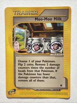 Moo-Moo Milk 155/165 LP Expedition Base Set Vintage 2002 Pokemon - Image 1