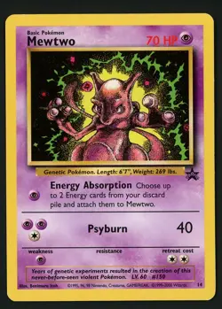Mewtwo LP - Black Star Promo 14 - Pokemon 2000 WOTC - Image 1