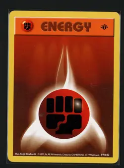 Fighting Energy MP 97/102 - 1st Edition Base Set Shadowless - Pokemon 1999 (E) - Image 1