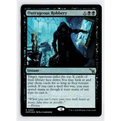 MTG FOIL Outrageous Robbery - Murders at Karlov Manor #097 - Image 1