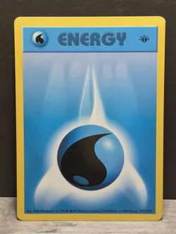 Pokemon 1st EDITION Shadowless Water Energy #102/102 - 1999 Base Set - NM to MT! - Image 1