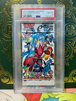 2018 Pokemon SM Champion Road Japanese Booster Foil Graded Pack PSA 10 - Image 1