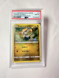 PSA 8 2017 Jangmo-o Cosmo Holo Promo 75/111 Toys R Us S&M Pokemon - Image 1